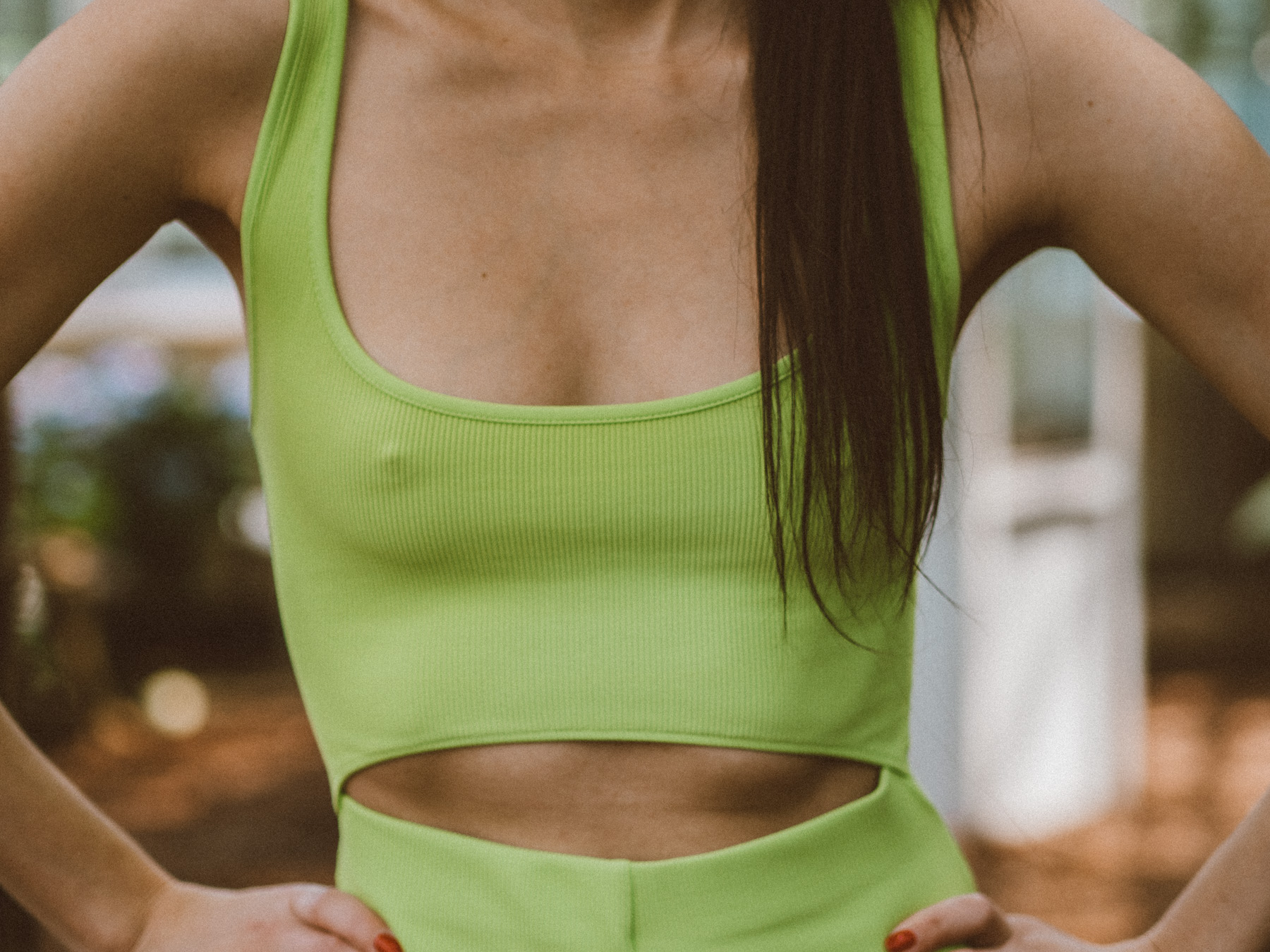 neon green jumpsuit